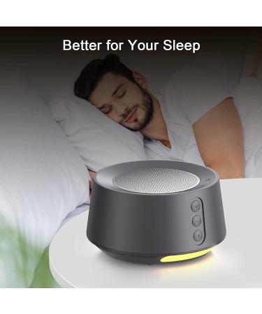 Grey 15.2 White Noise Machine - 14 Soothing Sounds, Night Light, Timer Feature for Baby & Adult Sleep - Plug-in Sound Machine - Buy Online on GoSupps.com