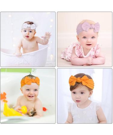 Aolso Baby Girl Headbands Set - 3pcs Newborn to Toddler Hair Bands with Bows | Child Hair Accessories - Buy Online on GoSupps.com
