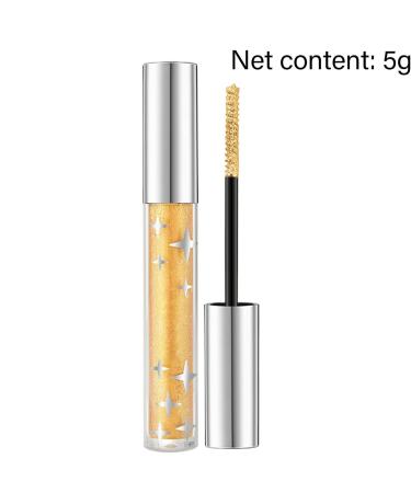 Glitter Mascara Eyelash Mascara Long Lasting Quick Dry Waterproof Stain Resistant Colorful Diamond Eye Makeup for Women Girls - Buy Online on GoSupps.com