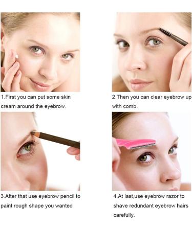 66PCS Eyebrow and Face Razor Set for Men and Women - Hair Trimmer and Shaver with Protective Cover - Safe and Easy-to-Use - Buy Online on GoSupps.com