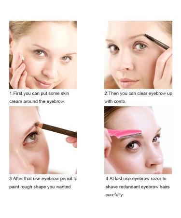 Colovis 80 PCS Eyebrow Razor & Dermaplaning Tool for Facial Hair Removal - Men & Women - Precision Cover - Disposable Blades - 4 Colors - Buy Online on GoSupps.com