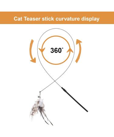 Cat Interactive Toys with Feather Refill - 9PCS Set for Exercising and Eliminating Boredom - Buy Online on GoSupps.com