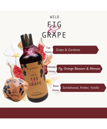 Di Palomo Vegan Wild Fig & Grape Luxury Bathing Collection: Bathing Bubbles and Bath Bombs Set - Buy Online on GoSupps.com