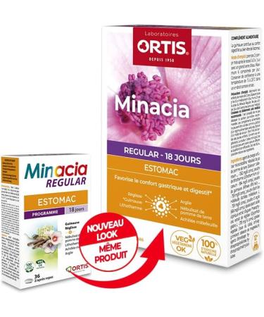 Ortis - Minacia Regular 36 Tablets - Food Supplement to Soothe the Stomach - Gastric and Digestive Comfort - 100% N - Buy Online on GoSupps.com