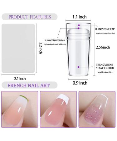 8 Colors Nail Stamper Kit with Storage Bag - Nail Stamping Plates & UV LED Gel Polish Set - Buy Online on GoSupps.com