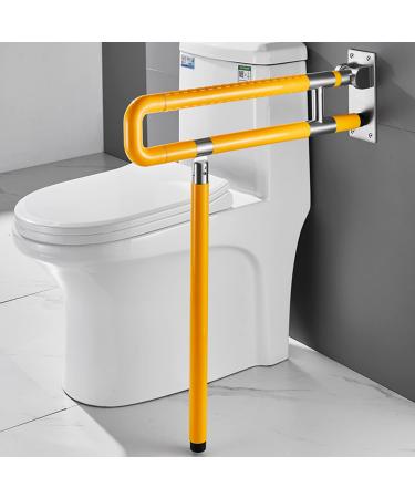 Bath Handle Grip Non Slip Foldable Support Handle Rail Grab Bar Support Drop Down Folding Handicap Bathroom Handrails Rail Assist Frame for The Old Man Foldable Safety Support Rail