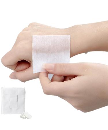 1200Pcs cotton pad eye care makeup remover wet compress nail polish remover diy lotion mask moisturizing and other basic hypoallergenic square cotton pad