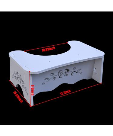 7 Inch Foldable Toilet Stool for Adults & Kids - Eco-Friendly Wood-Plastic Board - Buy Online on GoSupps.com