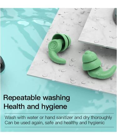Buy Reusable Silicone Ear Plugs for Noise Reduction & Comfort - OD Green | Sound Isolation & Quiet Sleep - Buy Online on GoSupps.com