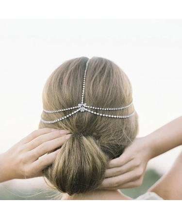 Sither Women Head Chain Forehead Jewellery Headband Chain for Festival Halloween Headpiece Head Jewellery Gypsy Indian Headband Headchain Hair Jewelry (silver) - Buy Online on GoSupps.com