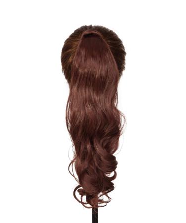 Preference Extensions Ponytail Clip In - 43cm Wavy Dark Chestnut Brown Real Hair Extensions - Buy Online on GoSupps.com