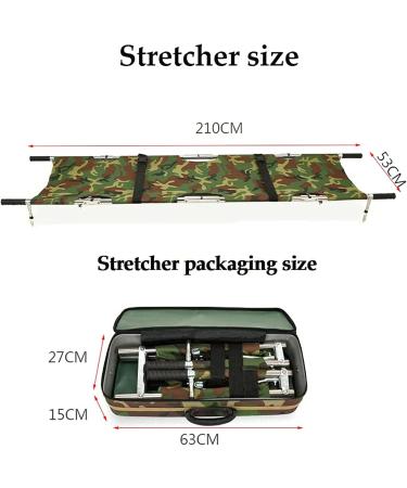 Portable Emergency Rescue Stretcher Aluminum Alloy Stretcher Four Fold Stair Stretcher Patient Transfer Stretcher Bed with 4 Support Feet - Buy Online on GoSupps.com