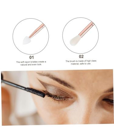 POPETPOP 24 Pcs Eye Shadow & Lipstick Brush Set | Travel Makeup Brushes with Wooden Handles for Women | Essential Eyeshadow Accessories - Buy Online on GoSupps.com