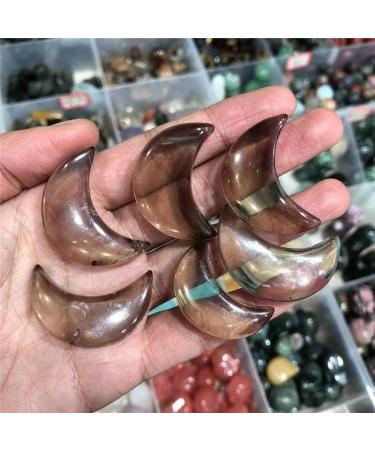 Natural Crystal Rough Natural Smoky Quartz Moon Shaped Crystals Stones for Christmas Decorations 2023 - (Color: 2pcs Size: 30mm) - Buy Online on GoSupps.com