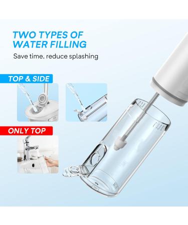 Enpuly Oral Shower Travel - 200ml Wireless Mini Mouth Shower with 3 Modes 5 Nozzles and Travel Bag | Best Portable Oral Hygiene Product - Buy Online on GoSupps.com