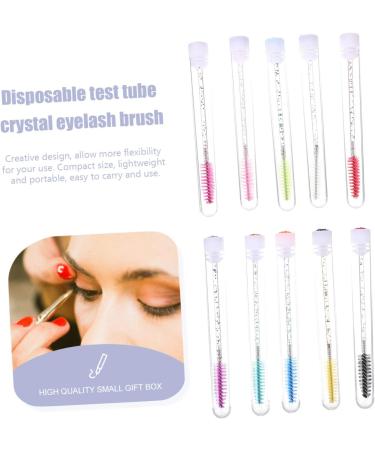 Beavorty Mascara Brush 20pcs Diamond Eyelash Comb Lash Mascara Disposable Curling Mascara Tube Eyelash Brush Set Simple 11x1cm As Shown - Buy Online on GoSupps.com