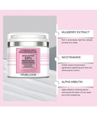 Intimate Area Brightening Gel Brightening Body Lotion Skin Lightening Cream for Dark Skin Skin Bleaching Cream Dark Spot Corrector Body Moisturiser for Men & Women Brighten Uneven Skin Tone - Buy Online on GoSupps.com