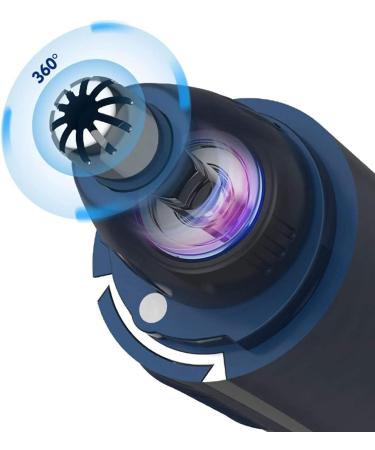 Buy Professional USB Rechargeable Nose and Ear Hair Trimmer - Waterproof Painless Dual Edge Blades for Men & Women | International Shipping Available - Buy Online on GoSupps.com