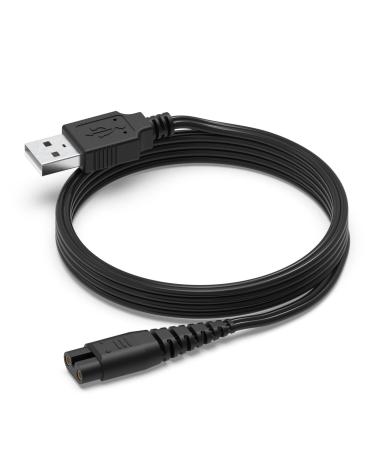 hafiuege Replacement Charger Cable Fit for Hatteker Hair Clipper Cordless Razor Beard Trimmer Shaver RFC-588 RFC-598 RFC-690 RFC-692 RFC-696 RSCX-9598 RSCX-7568 4.9FT C0120