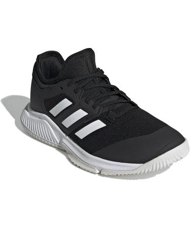 adidas Women's Court Team Bounce Volleyball Shoe 9 - Black/White/Silver Metallic - Buy Online on GoSupps.com