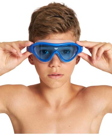 ARENA Unisex-Youth The One Mask Jr Swimming Goggles - Blue (Ages 6-12) | Ideal for Kids' Swimming | International Shipping Available - Buy Online on GoSupps.com