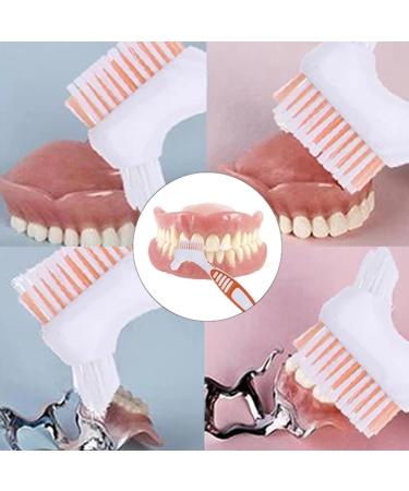 Buy Denture Cleaning Brush Set - Double Head 4 Plastic Brushes for False Teeth - Best International Shipping - Buy Online on GoSupps.com