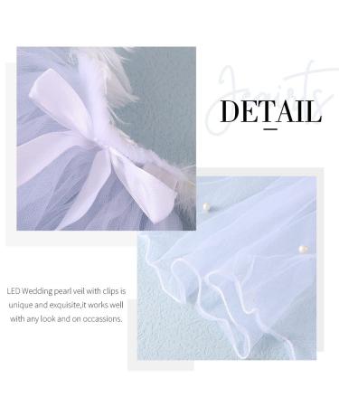 LED Wedding Veil Glowing Feather Headband - Bachelorette Party Bridal Hair Accessories - Buy Online on GoSupps.com