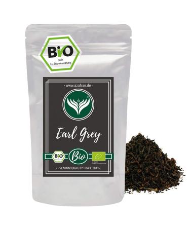 Azafran ORGANIC Earl Grey Black Tea - Darjeeling Black Tea with Bergamot Oil loose 250g 250 g (1 pack) - Buy Online on GoSupps.com