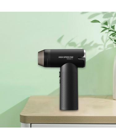 MERIGLARE Cordless Hairdryer Portable Handheld Fan Nonslip Camping Fan Powerful Compact Desk Fan Mini Fan for Office Men Boy Outdoor Black - Buy Online on GoSupps.com