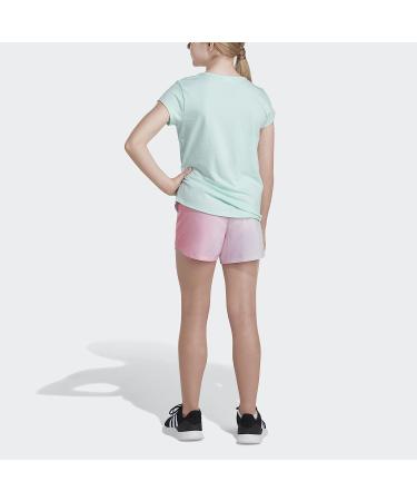 adidas Girls' Ombre Woven Shorts - Clear Pink | Elastic Waistband | Size 22 Medium - Buy Online on GoSupps.com