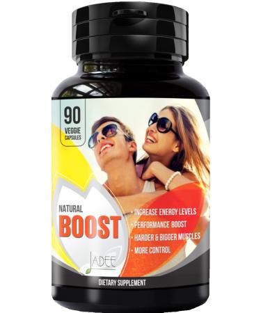Natural Boost Ultimate Enhancing Pills - Increase 2" in 60 Days with Our Enlargement Formula, Promotes Muscle Size, Strength, Energy, Stamina, Last Longer Performance Booster, 90 Veg Capsules