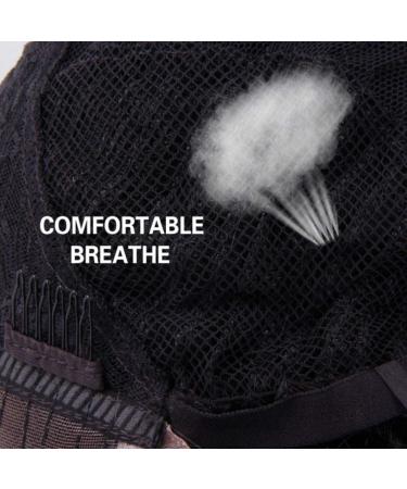 Jiayi 16 Inch Half Wig Quick Wear Weave Synthetic Hair Women's Wig - Straight 3/4 Half Up Half Down Style with Perfect Hairline - Japanese Fiber - (1B Off Black) - Buy Online on GoSupps.com