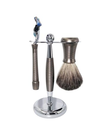 Magyfosia Men's Care Set: 5-Layer Fusion Razor Red Casting Handle Hair Brush & Shaving Bowl - Luxurious Birthday Gift for Men - Buy Online on GoSupps.com