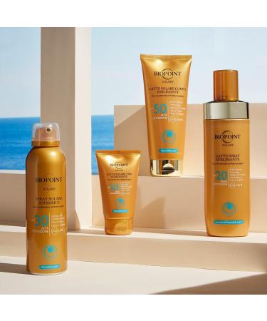 Deborah Group Srl Biopoint Solaire sun milk for body SPF 30 with tanning acceleration antioxidant and moisturizing gives golden and radiant skin 200 ml - Buy Online on GoSupps.com