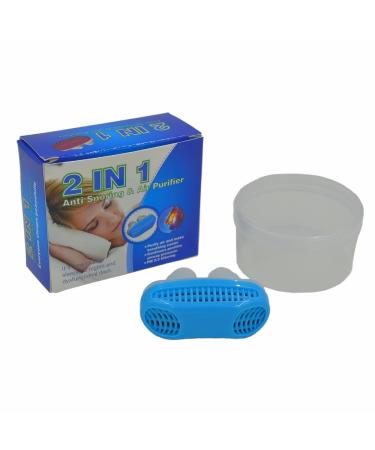 Anti Snoring Snore Free Snore Stopper Magnetic Silicone Nose Clip Sleeping Device Air Cleaning Breathing Equipment (Random Color) 1