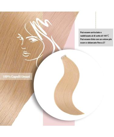 Hotlulana Tape In Extensions Real Hair #18 - 18 Inch 40g Invisible 100% Human Hair - 20 Pack - Buy Online on GoSupps.com