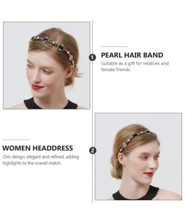 Amosfun Baroque Rhinestone Hair Band - Gothic Wedding Headdress & Fashionable Hair Accessory for Women - Buy Online on GoSupps.com