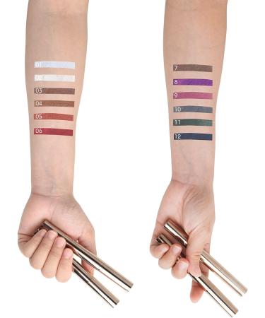  G n rique INTEROOKIE Double Head Monochrome Eyeshadow Pen High Light Smudge Free Beauty Makeup Pearl Light Sleeping Silkworm Eyeshadow (Ten#) - Buy Online on GoSupps.com