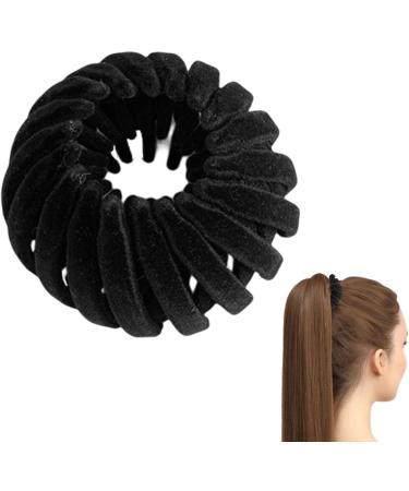 Nest Hair Clips - Short Hair Accessory Curly Hair Solution | Non Slip Straight Hair Fashion Clip Multifunctional Ponytail Bun Maker Clip Hairpin Long Hair Tool for Ladies Girls 2.4 Inches Black - Buy Online on GoSupps.com