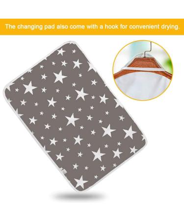 2 Pcs ALBOYI Baby Diaper Changing Pad Set | Waterproof & Reusable Nappy Mat for Home and Outdoor | Grey/Blue - Buy Online on GoSupps.com