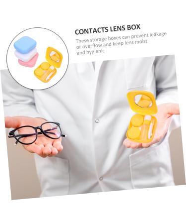 Partykindom 4-Piece Contact Lens Case Set | Colored Cosmetic Lens Containers | Mini Protection for All Contact Lenses - Buy Online on GoSupps.com