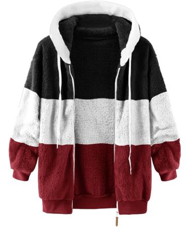 Shop Hanxiulin Women's Fleece Plush Jacket - Oversized Warm Winter Coat in 4XL & Color Variants - Buy Online on GoSupps.com