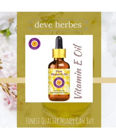 Deve Herbes Pure Vitamin E Oil 100% Natural Therapeutic Grade - 200ml (6.76 oz) | International Shipping Available - Buy Online on GoSupps.com