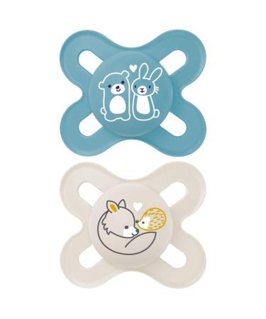 Shop Mam Original Pacifier for Newborns (0-2 Months) - 2-Pack Silicone Lightweight & Anatomically Designed - Buy Online on GoSupps.com