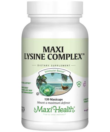 Lysine Complex with Probiotics - L-Lysine 1000mg Capsules for Protein Synthesis and Immune Health - 1000 mg Lysine Supplement from Lysine HCl - Amino Acid with Enzymax for Enhanced Absorption