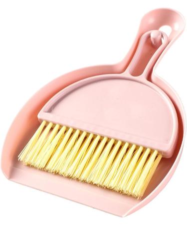 Mini Hand Broom Multifunctional Compact Mini Dustpan Brush Set Sturdy for Office (Pink) - Buy Online on GoSupps.com