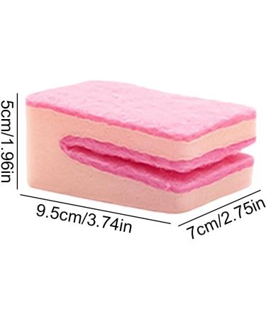 Shakven Scrub Sponges Kitchen - Scouring Pad Cleaning Sponge Dish Scrubber - Dish Washing Sponge Reusable Kitchen Sponges and Scrubbers Scrubbing Sponge for Kitchen Sink Pink - Buy Online on GoSupps.com