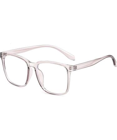 PANNER Blue Light Blocking Glasses Oversized Square Computer Glasses Anti Blue Light for Women Men Light Purple - Buy Online on GoSupps.com