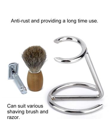 Stainless Steel Shaving Brush Rack & Razor Holder - Men's Grooming Tool Organizer for Travel - Buy Online on GoSupps.com