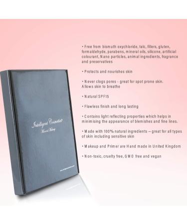 Mineral Makeup Set/Kit 17 Piece - Loose Powder Minerals COMPLETE SET - 2 Shades Foundation Setting Veil Bronzer Highlighter Concealer Primer & Professional Brush Set (Medium & Medium Beige) - Buy Online on GoSupps.com